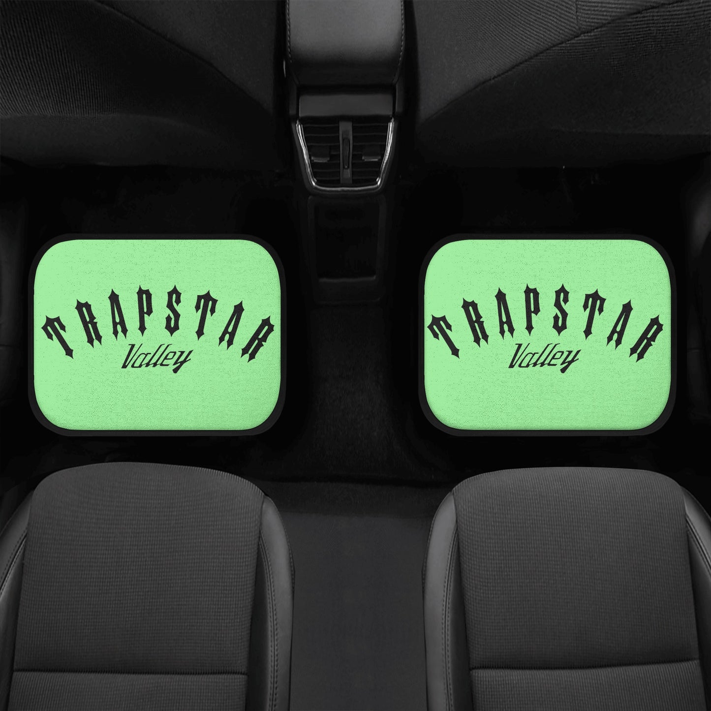 Trap Star Valley Panda 1.0 Mint Green Back and Front Car Floor Mats