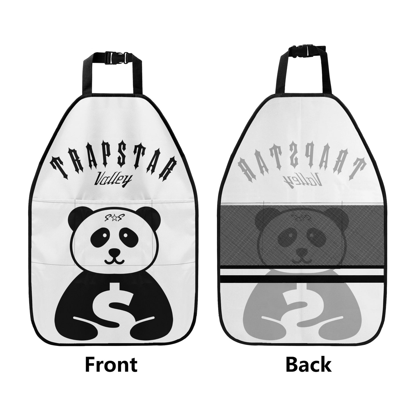 Trap Star Valley Panda 1.0 White Car Back Seat Organizer Protector