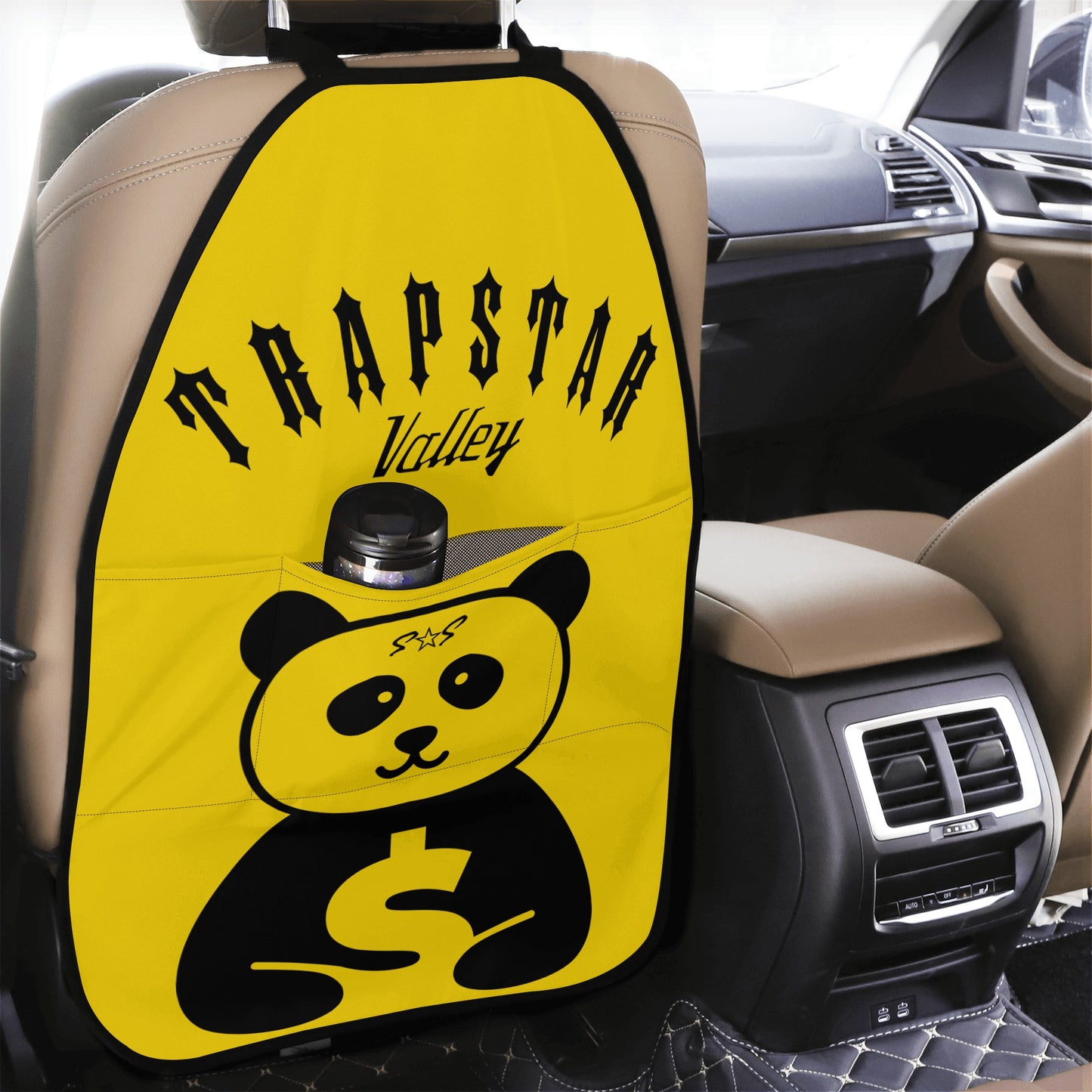 Trap Star Valley Panda 1.0 Gold Car Back Seat Organizer Protector