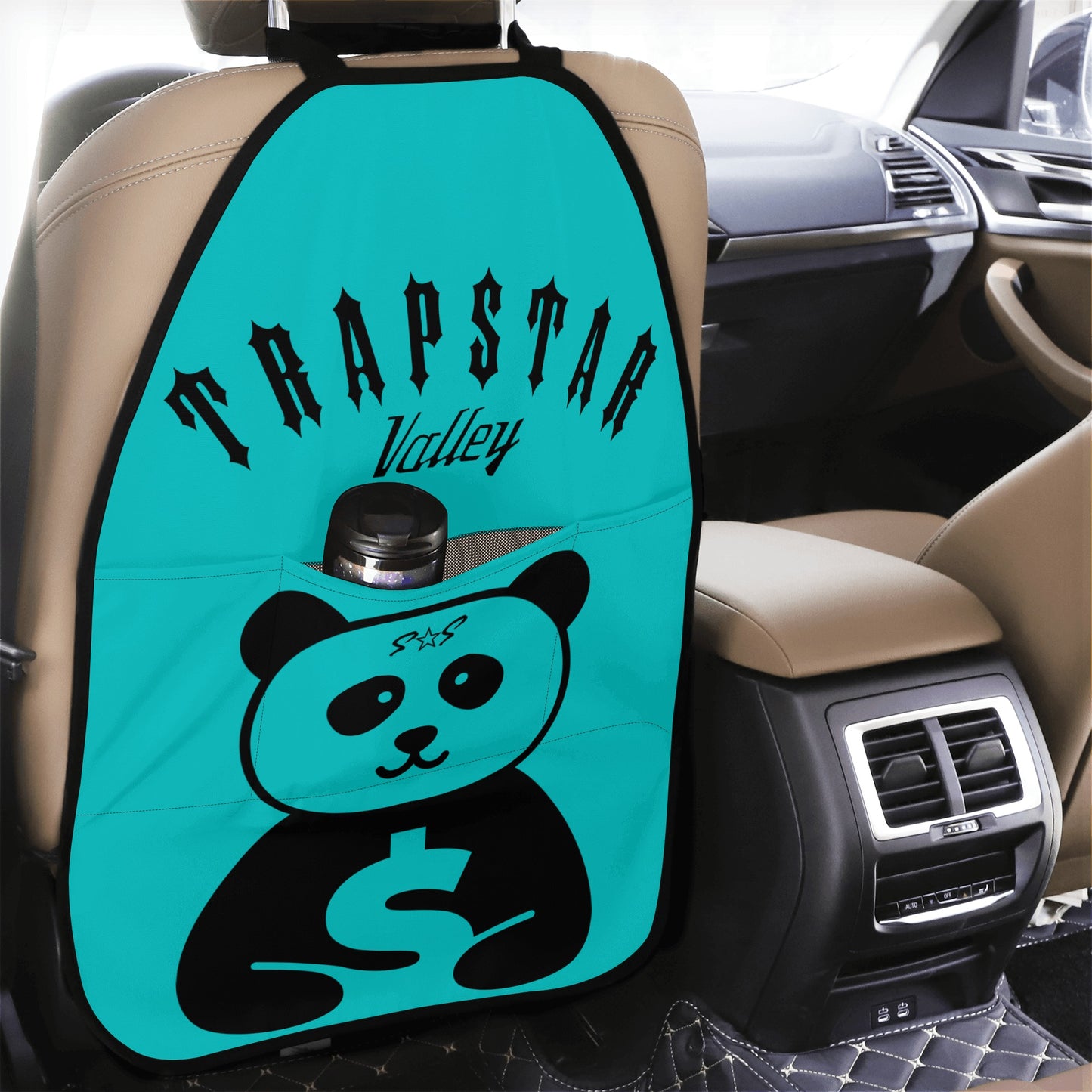 Trap Star Valley Panda 1.0 Turquoise Car Back Seat Organizer Protector