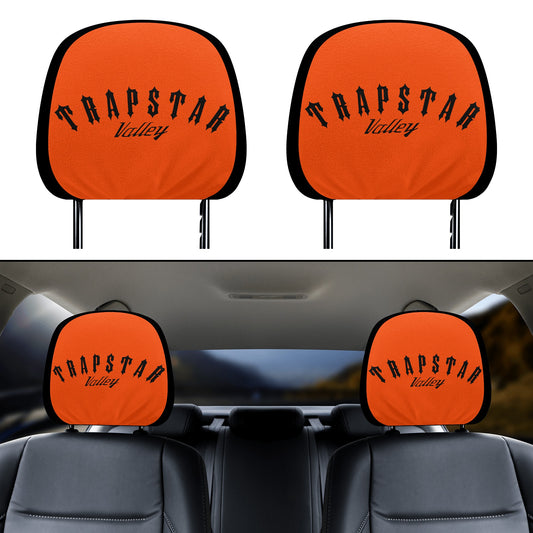 Trap Star Valley Dark Orange Car Headrest Covers