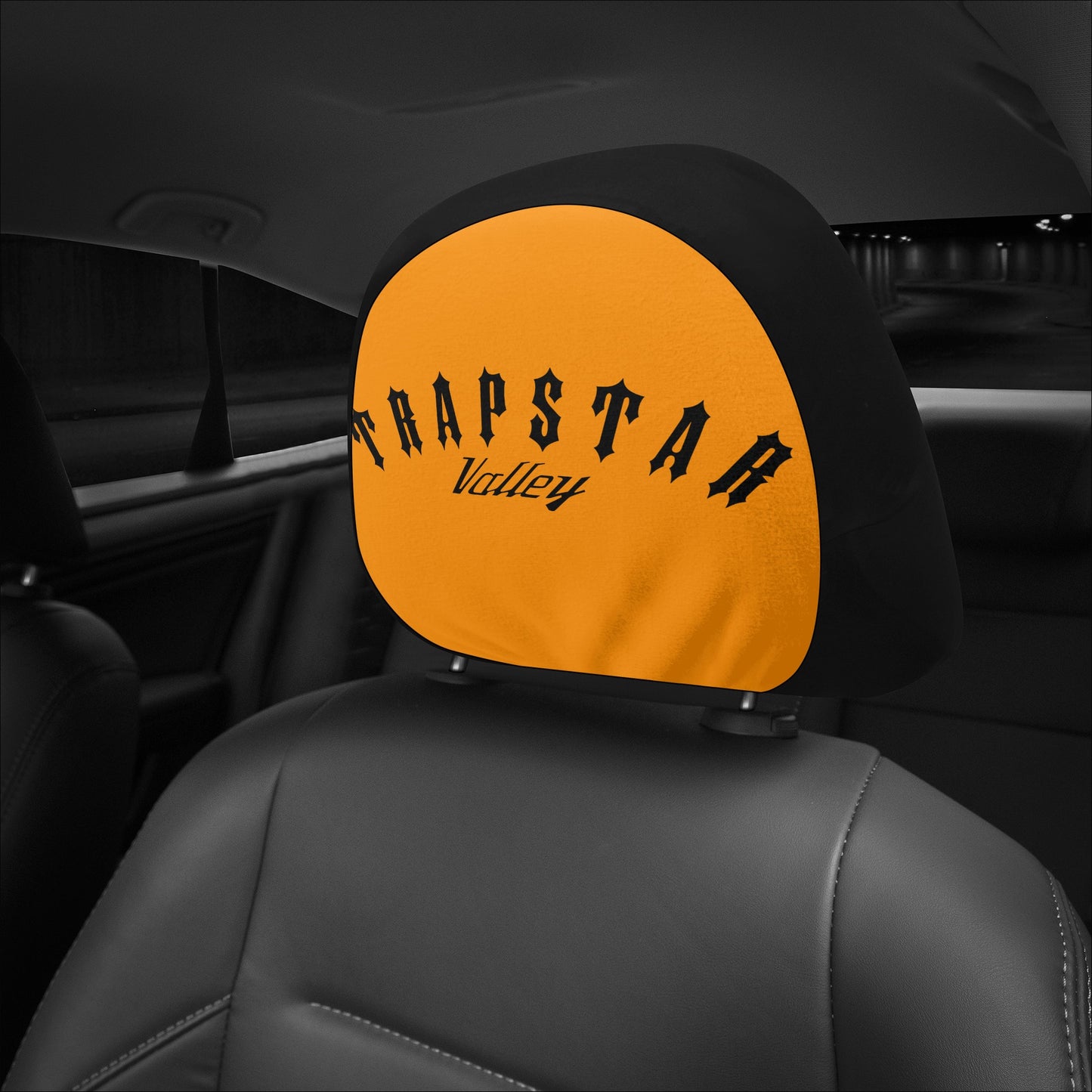 Trap Star Valley Orange Car Headrest Covers