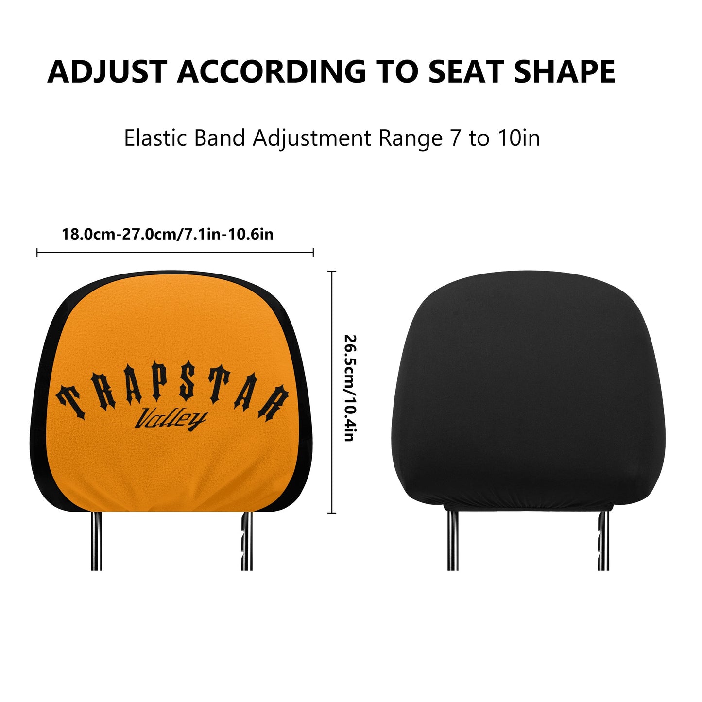 Trap Star Valley Orange Car Headrest Covers