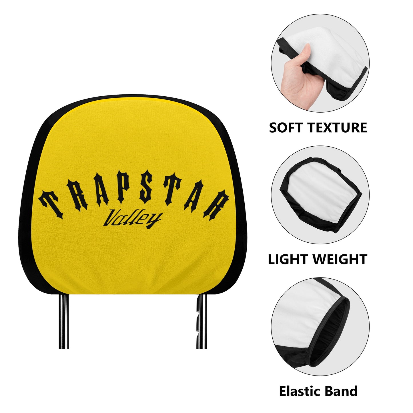 Trap Star Valley Gold Car Headrest Covers