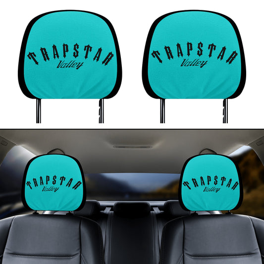 Trap Star Valley Turquoise Car Headrest Covers