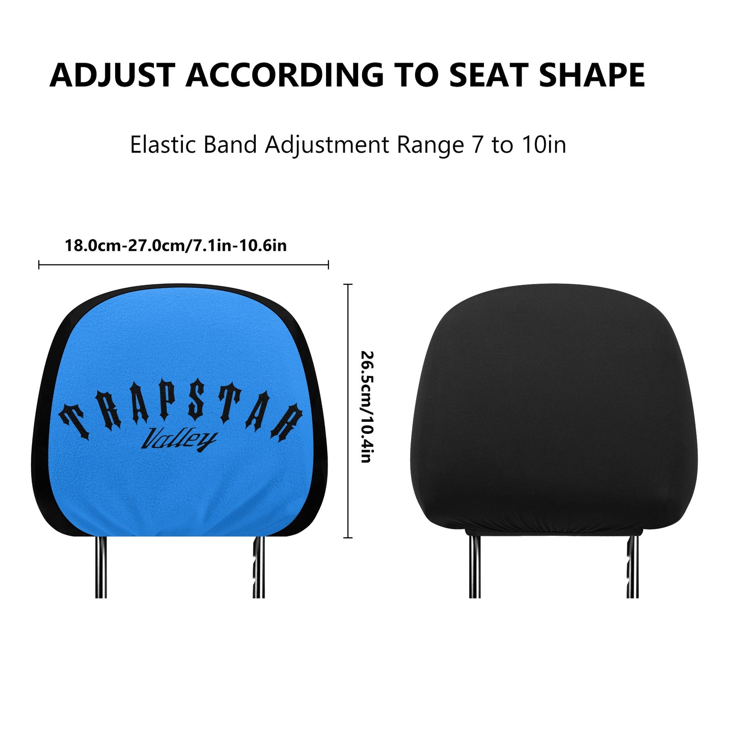 Trap Star Valley Blue Car Headrest Covers