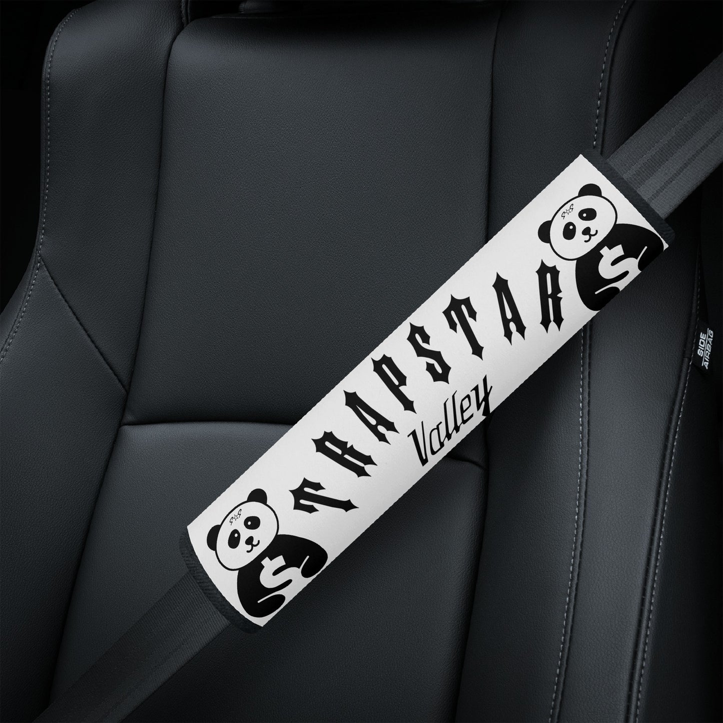 Trap Star Valley Panda 1.0 White Car Seat Belt Covers