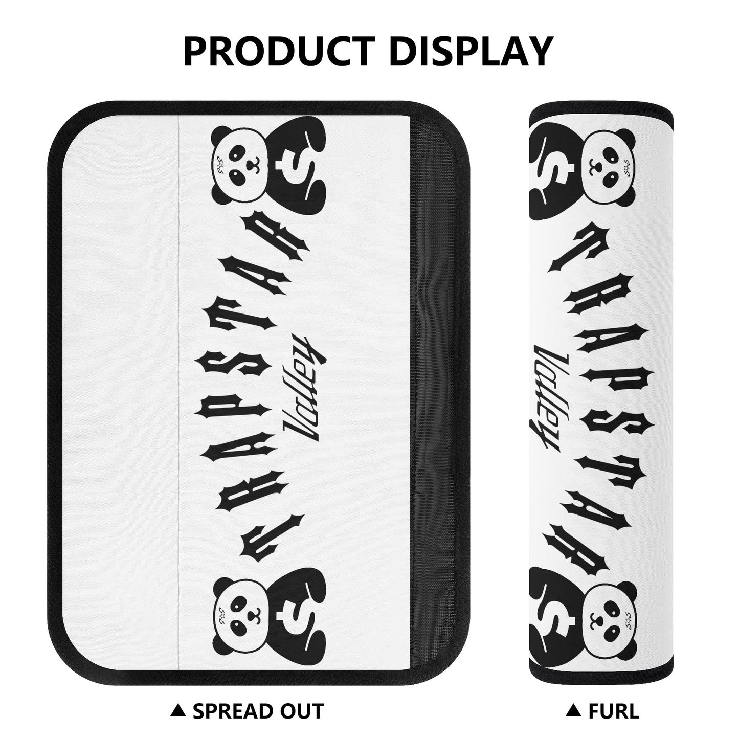 Trap Star Valley Panda 1.0 White Car Seat Belt Covers