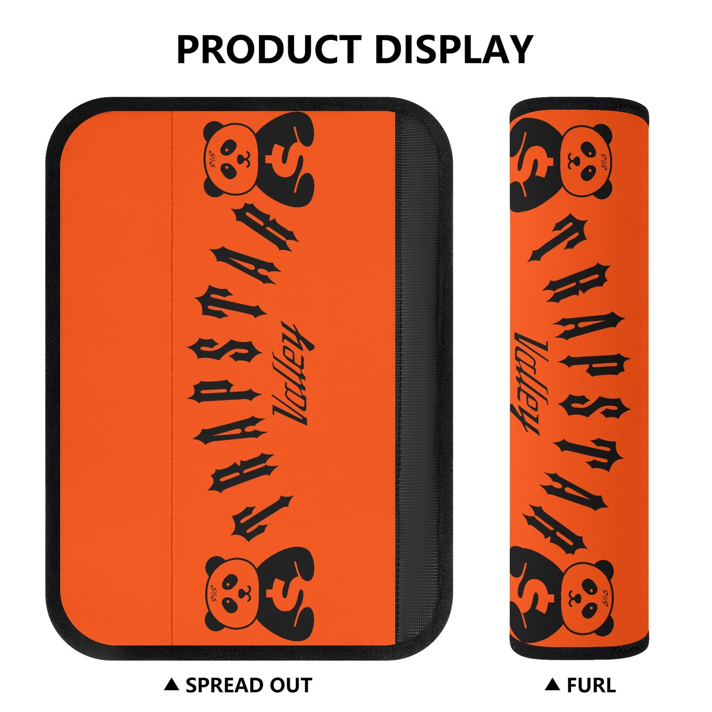 Trap Star Valley Panda 1.0 Dark Orange Car Seat Belt Covers