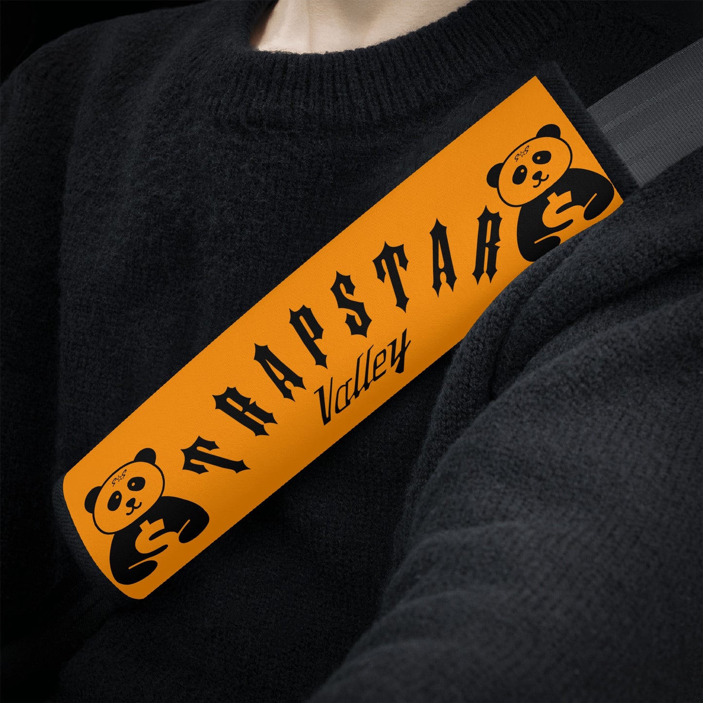 Trap Star Valley Panda 1.0 Orange Car Seat Belt Covers