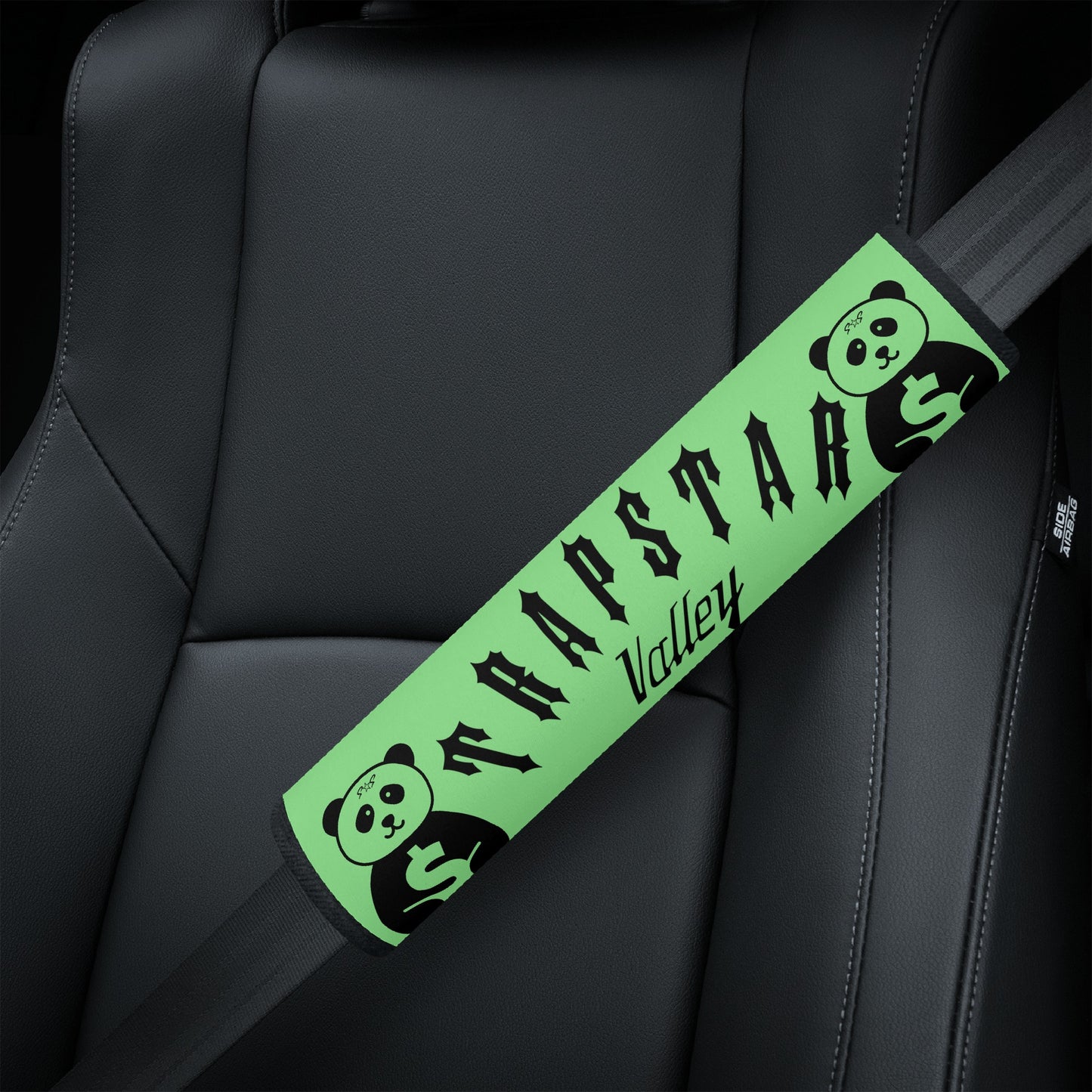 Trap Star Valley Panda 1.0 Mint Green Car Seat Belt Covers