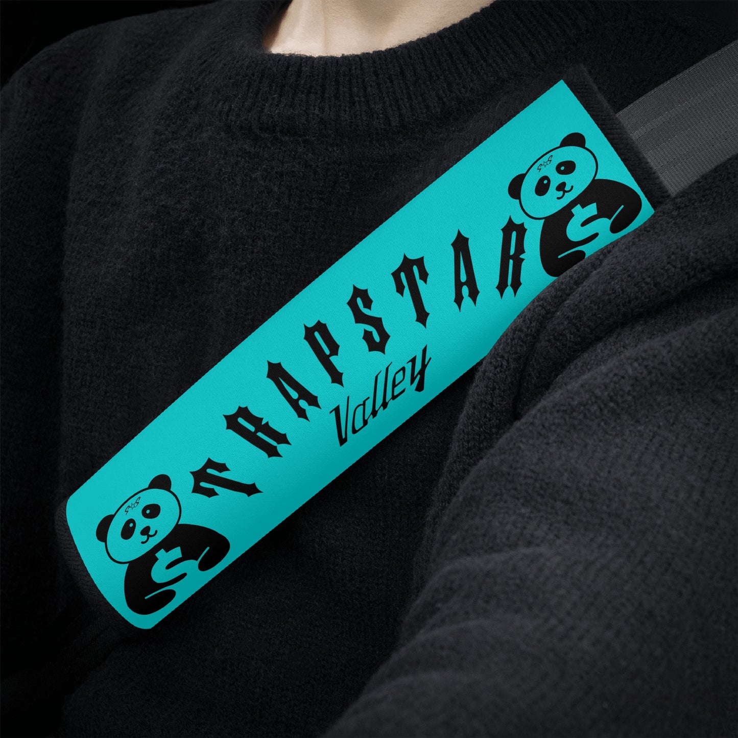 Trap Star Valley Panda 1.0 Turquoise Car Seat Belt Covers