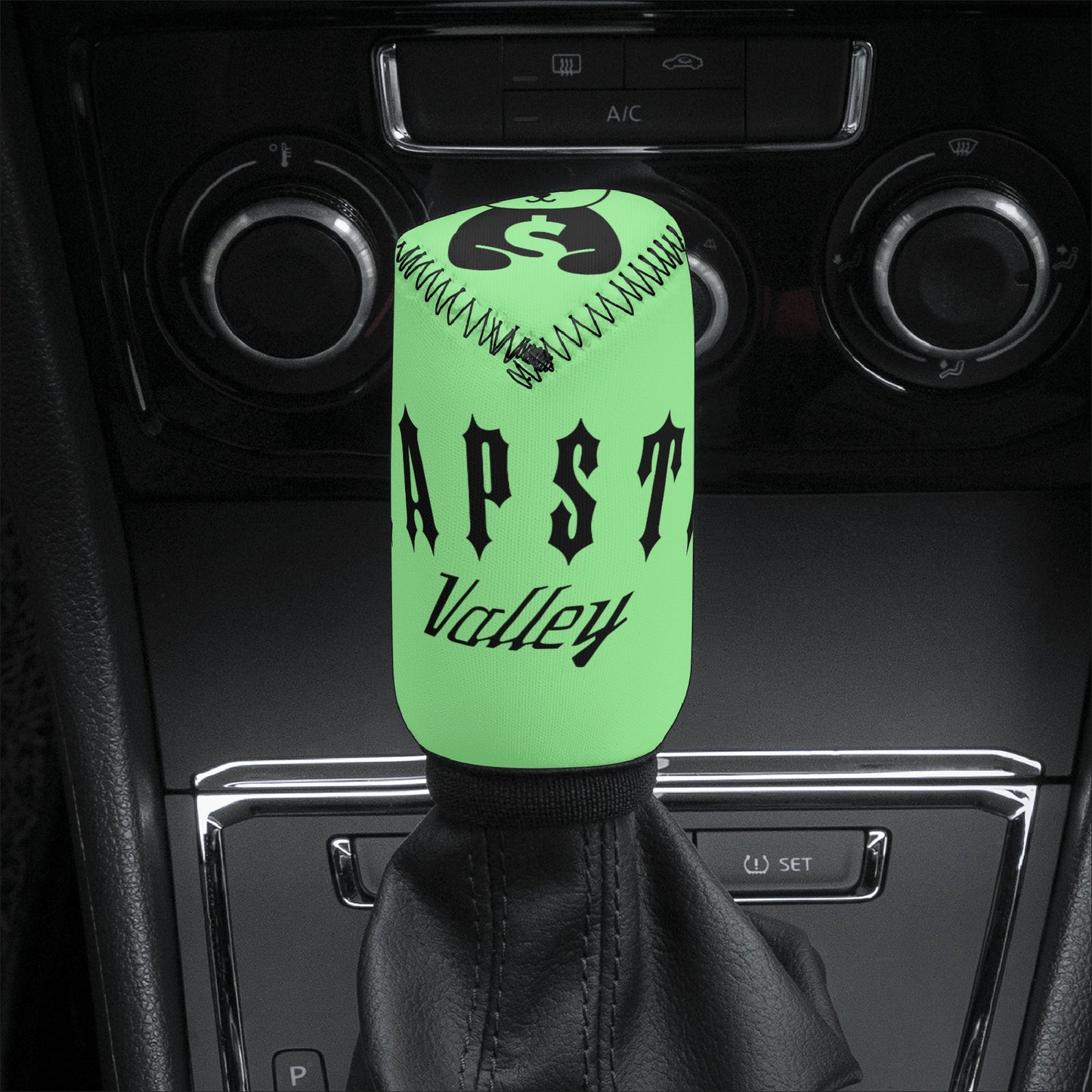 Trap Star Valley Panda 1.0 Mint Green Car Shifter Gear Cover