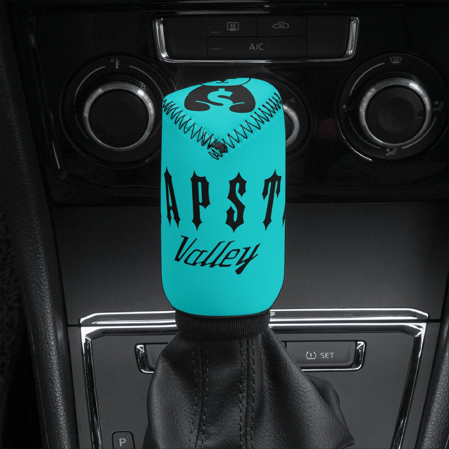 Trap Star Valley Panda 1.0 Turquoise Car Shifter Gear Cover