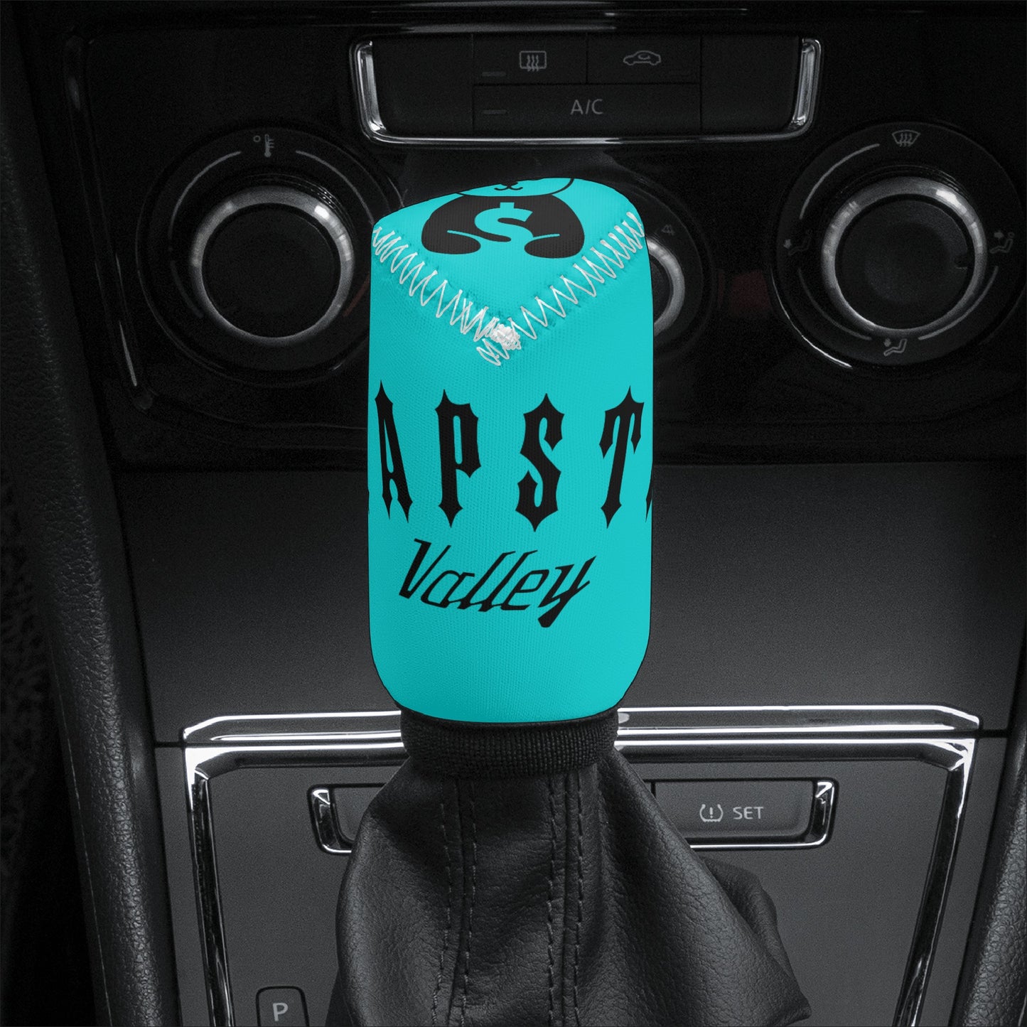 Trap Star Valley Panda 1.0 Turquoise Car Shifter Gear Cover