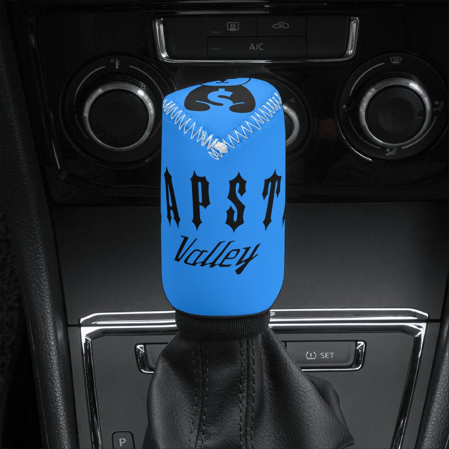 Trap Star Valley Panda 1.0 Blue Car Shifter Gear Cover