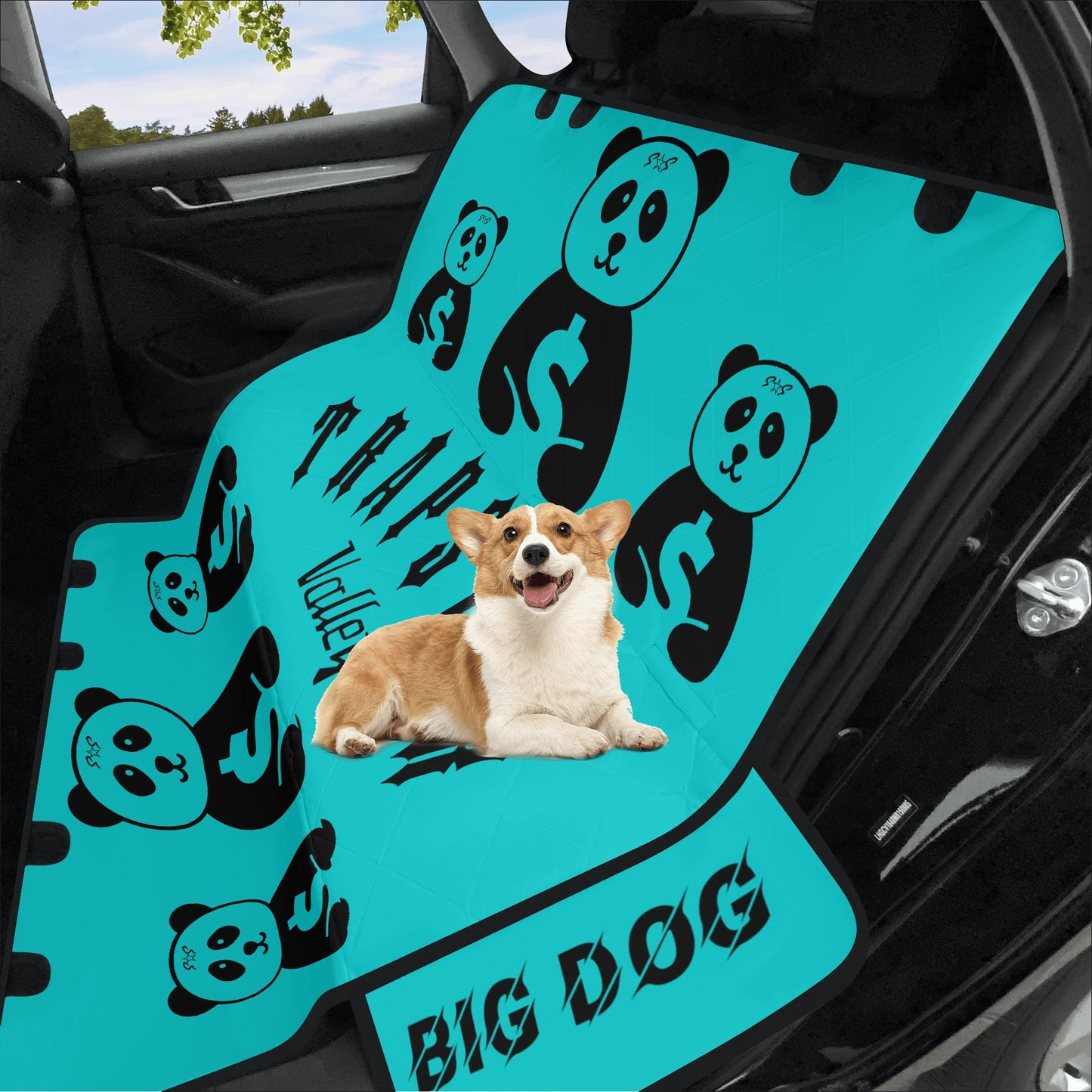 Trap Star Valley Panda 1.0 Turquoise Car Pet Seat Covers