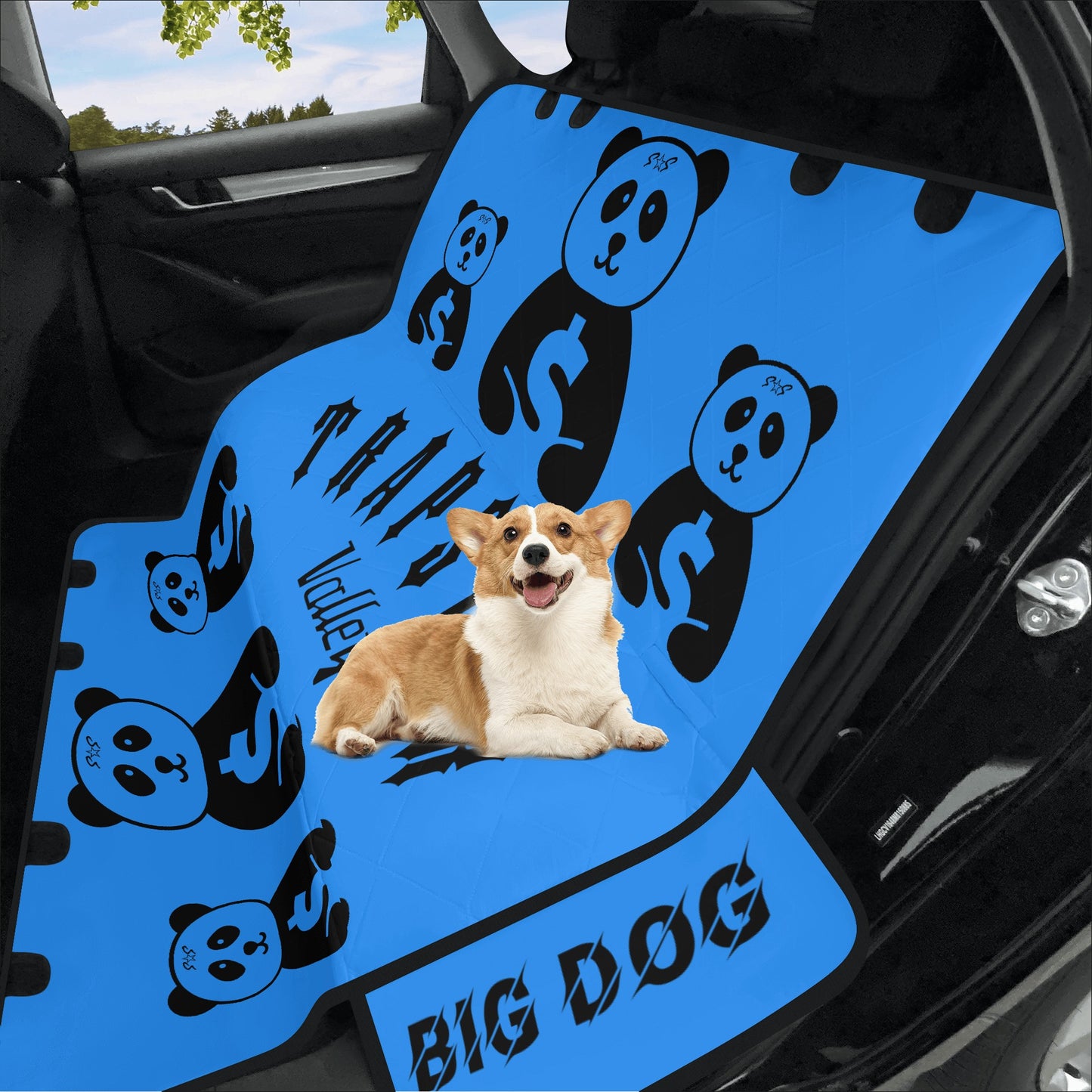 Trap Star Valley Panda 1.0 Blue Car Pet Seat Covers