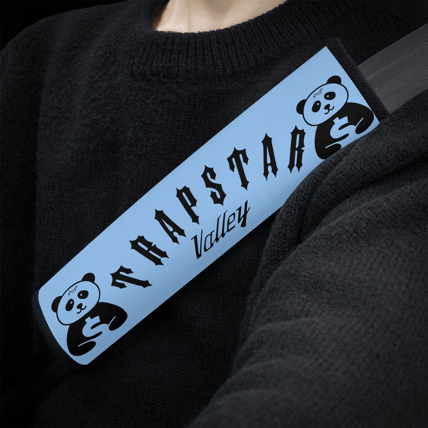 Trap Star Valley Panda 1.0 Sky Blue Car Seat Belt Covers