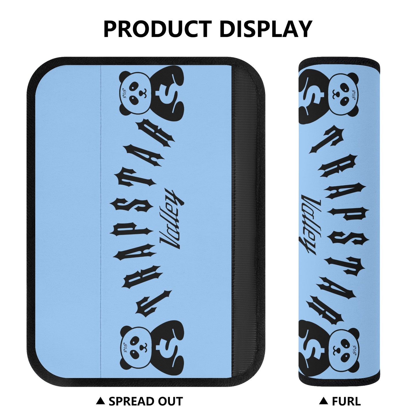 Trap Star Valley Panda 1.0 Sky Blue Car Seat Belt Covers