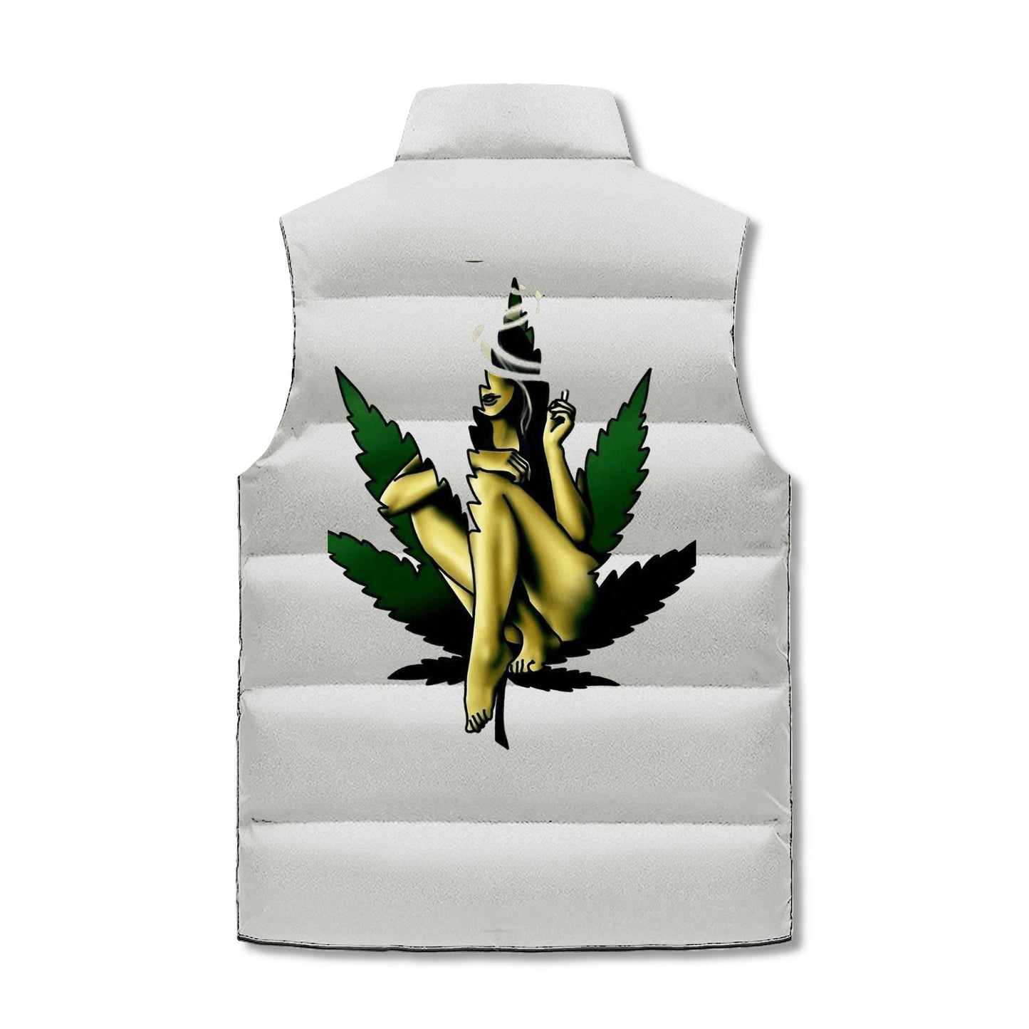 Leaf Me Alone 420 Edition 4.0 Mens Hooded Puffer Vest