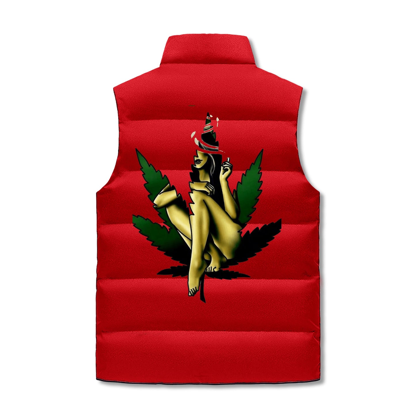 Leaf Me Alone 420 Edition 4.0 Mens Hooded Puffer Vest