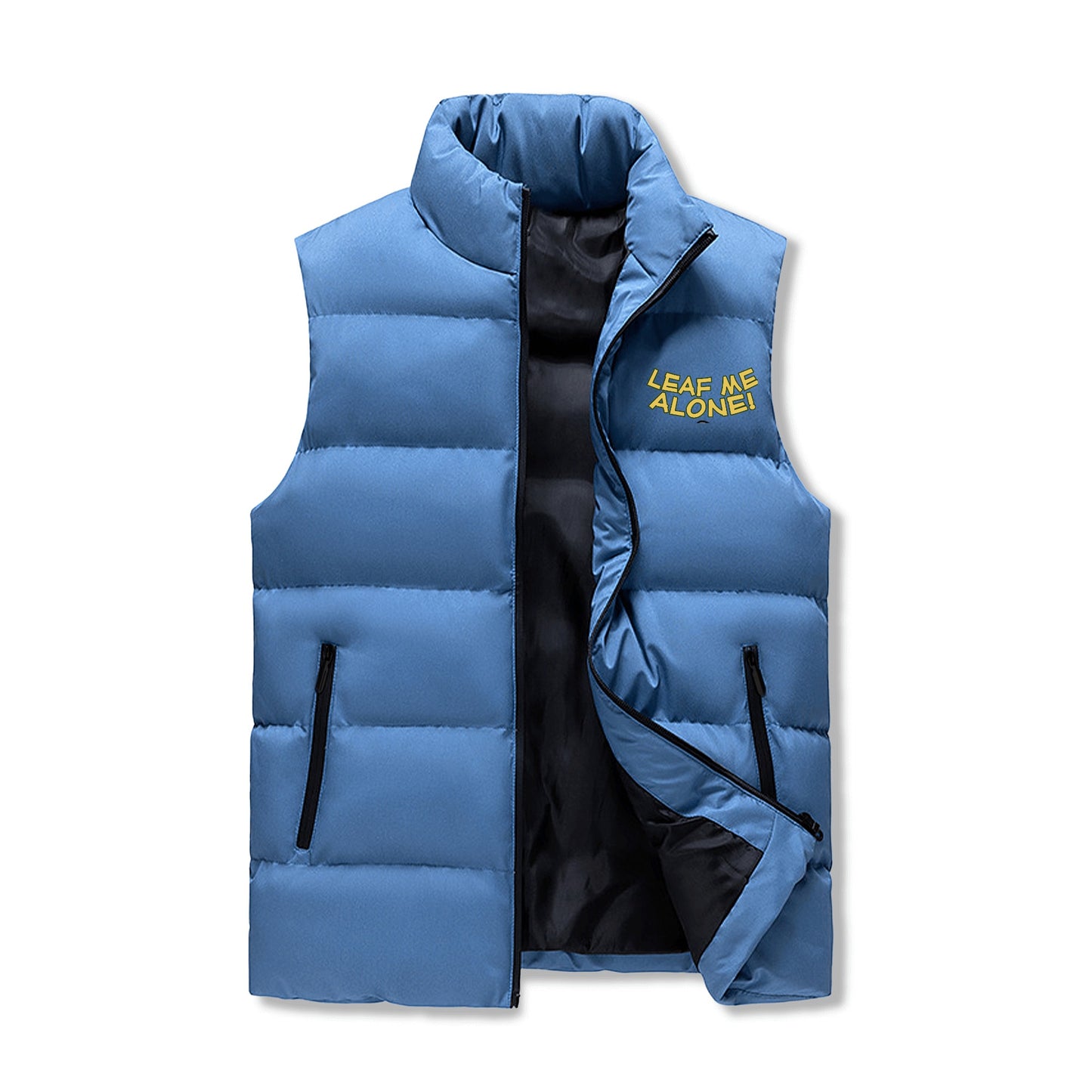 Leaf Me Alone 420 Edition 4.0 Mens Hooded Puffer Vest