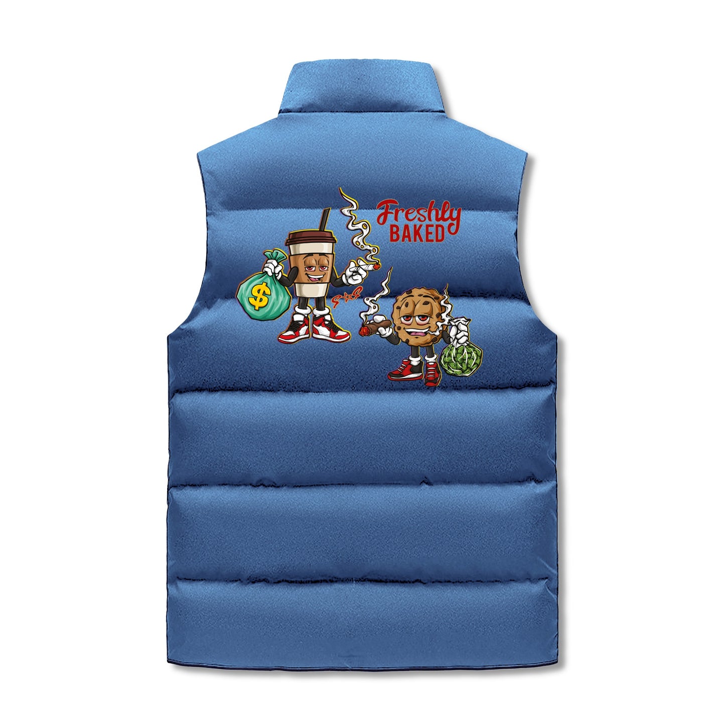 Freshly Baked 420 Edition Mens Hooded Puffer Vest