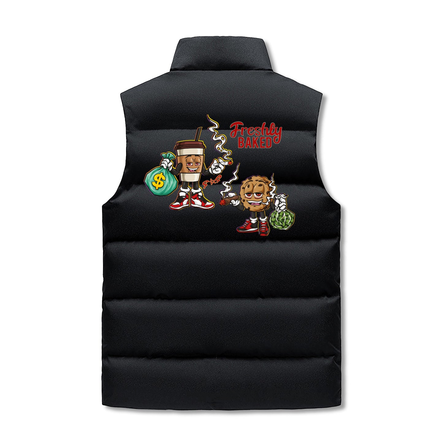 Freshly Baked 420 Edition Mens Hooded Puffer Vest