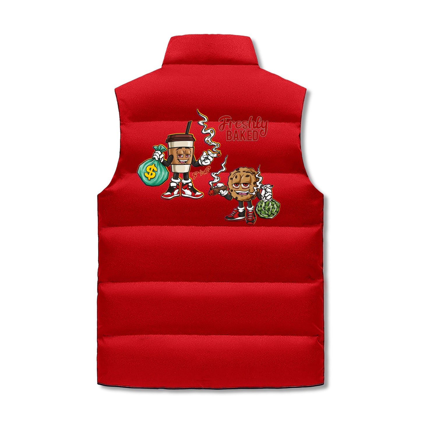 Freshly Baked 420 Edition Mens Hooded Puffer Vest