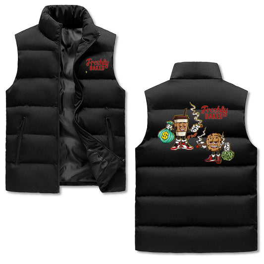 Freshly Baked 420 Edition Mens Hooded Puffer Vest