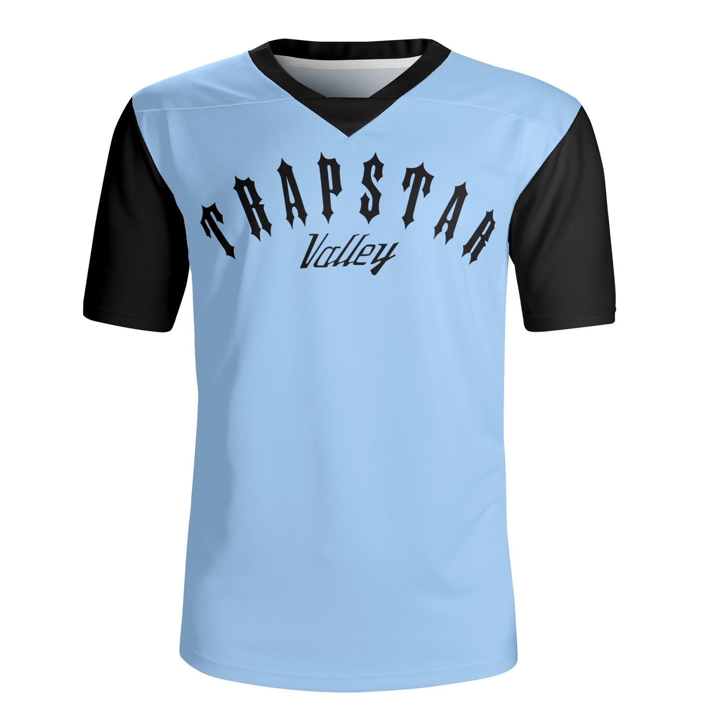 Trap Star Valley Panda 1.0 Mens Sky Blue Rugby Jersey