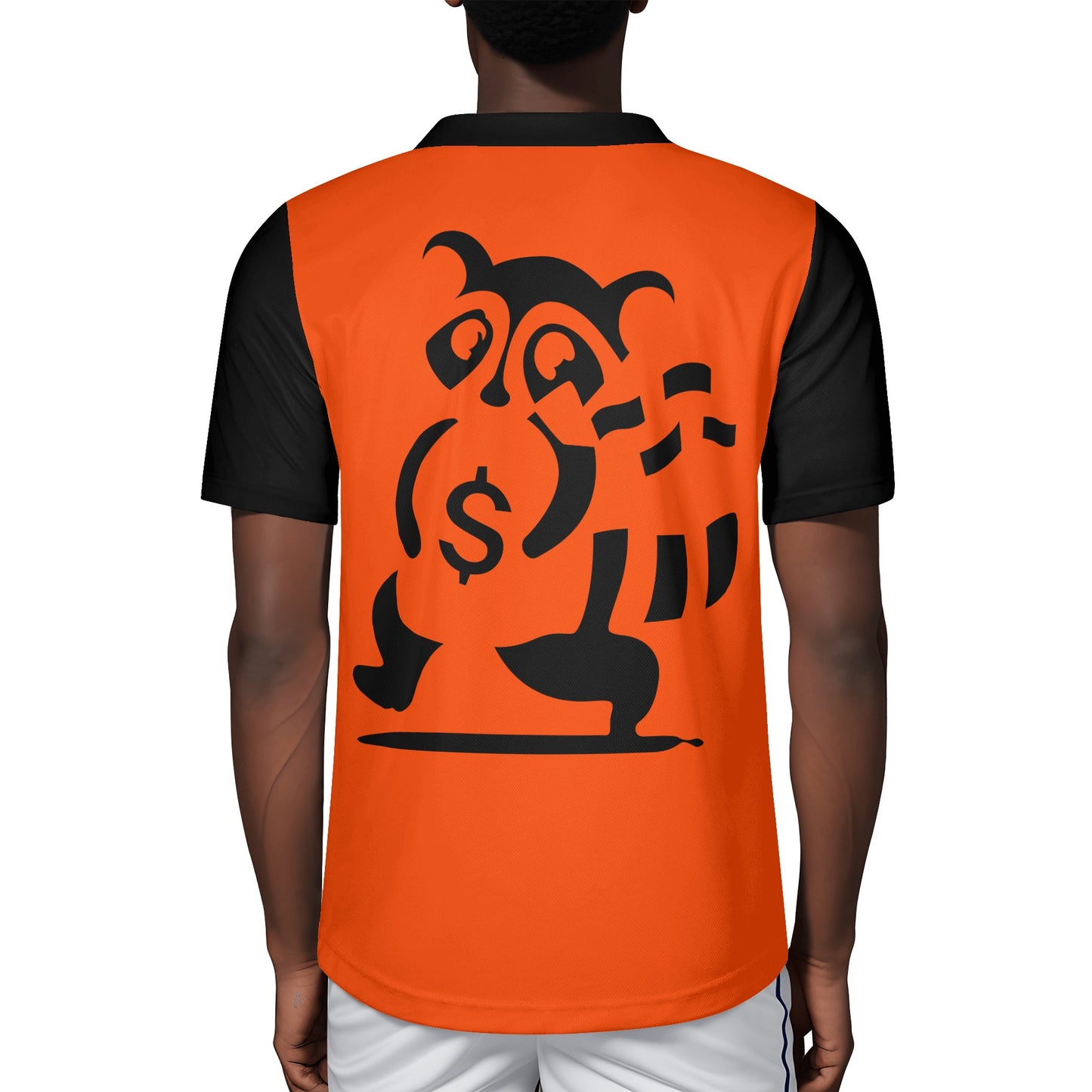 Trap Star Valley Raccoon Goon 2.0 Mens Dark Orange Rugby Jersey