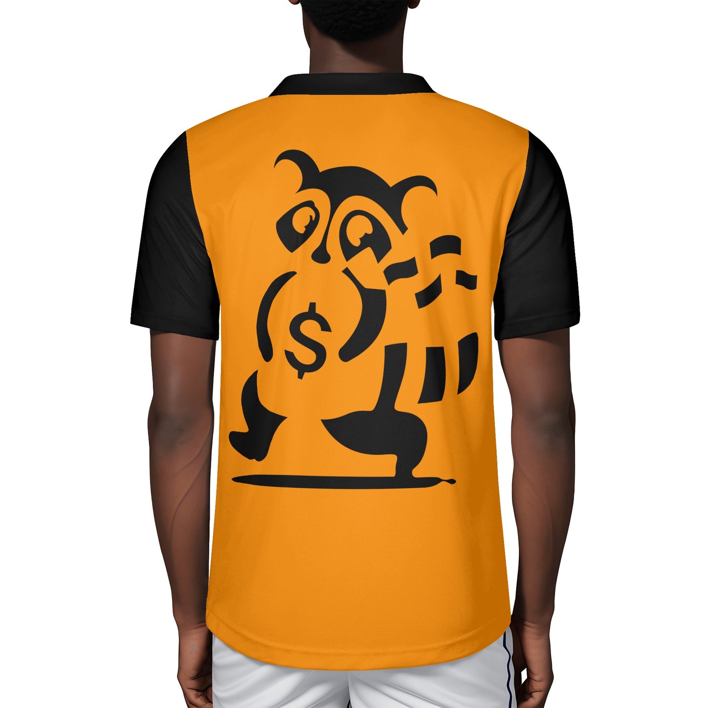 Trap Star Valley Raccoon Goon 2.0 Mens Orange Rugby Jersey