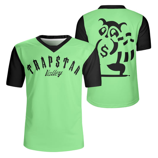 Trap Star Valley Raccoon Goon 2.0 Mens Mint Green Rugby Jersey