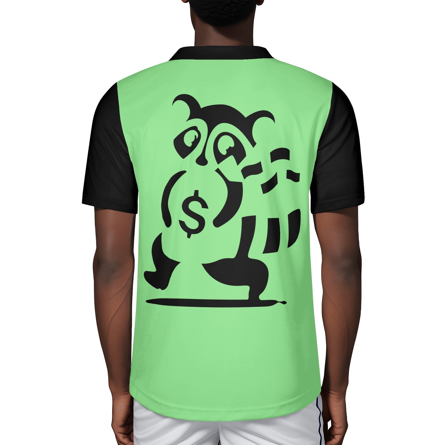 Trap Star Valley Raccoon Goon 2.0 Mens Mint Green Rugby Jersey