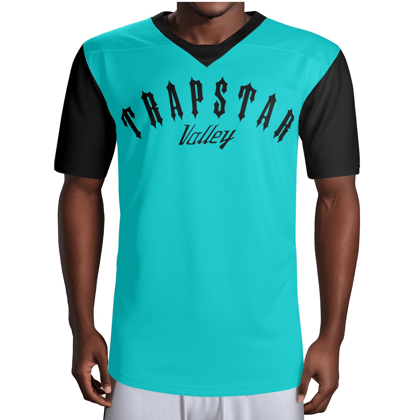 Trap Star Valley Raccoon Goon 2.0 Mens Turquiose Rugby Jersey