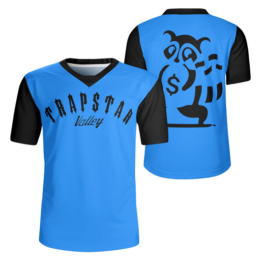 Trap Star Valley Raccoon Goon 2.0 Mens Blue Rugby Jersey