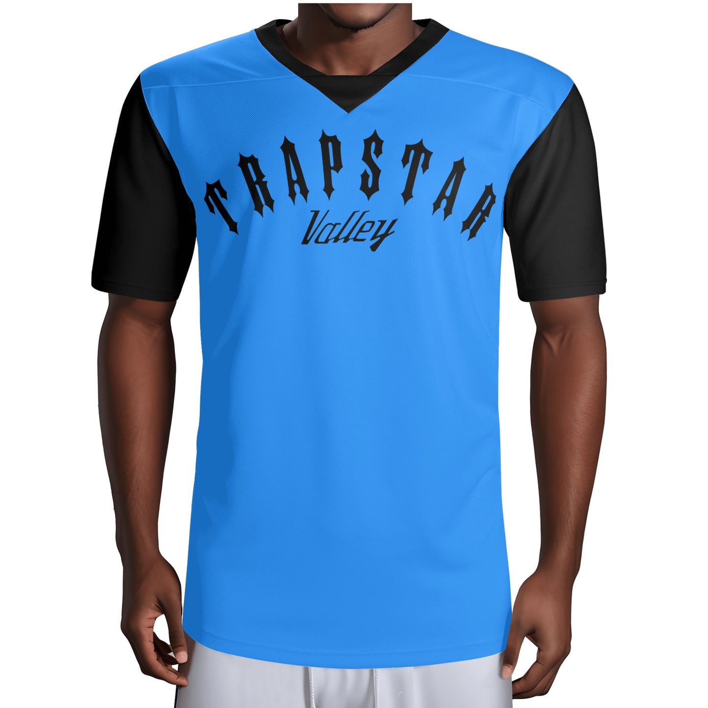 Trap Star Valley Raccoon Goon 2.0 Mens Blue Rugby Jersey