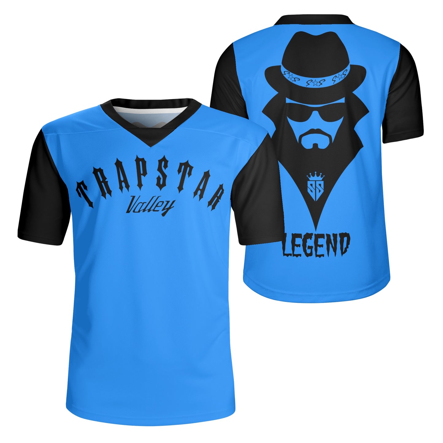 Trap Star Valley Legend 3.0 Mens Blue Rugby Jersey