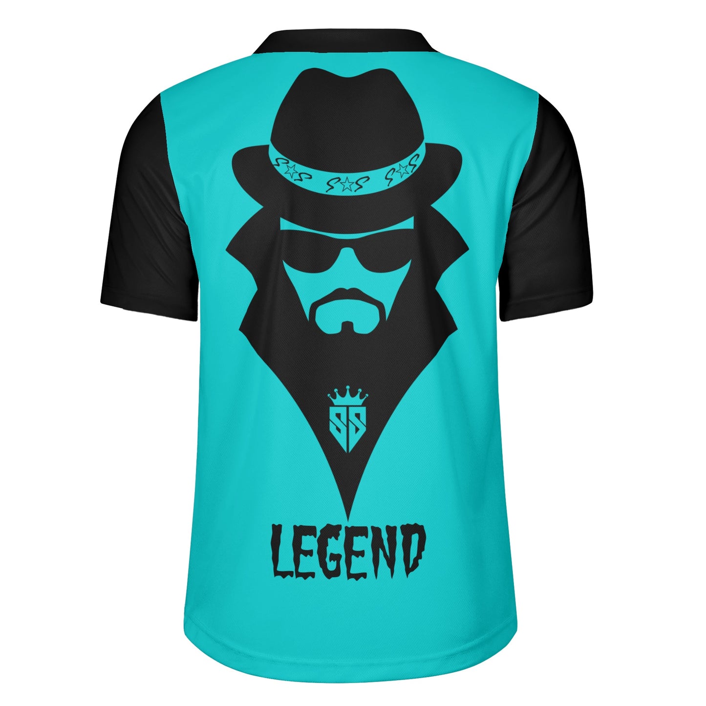 Trap Star Valley Legend 3.0 Mens Turquoise Rugby Jersey