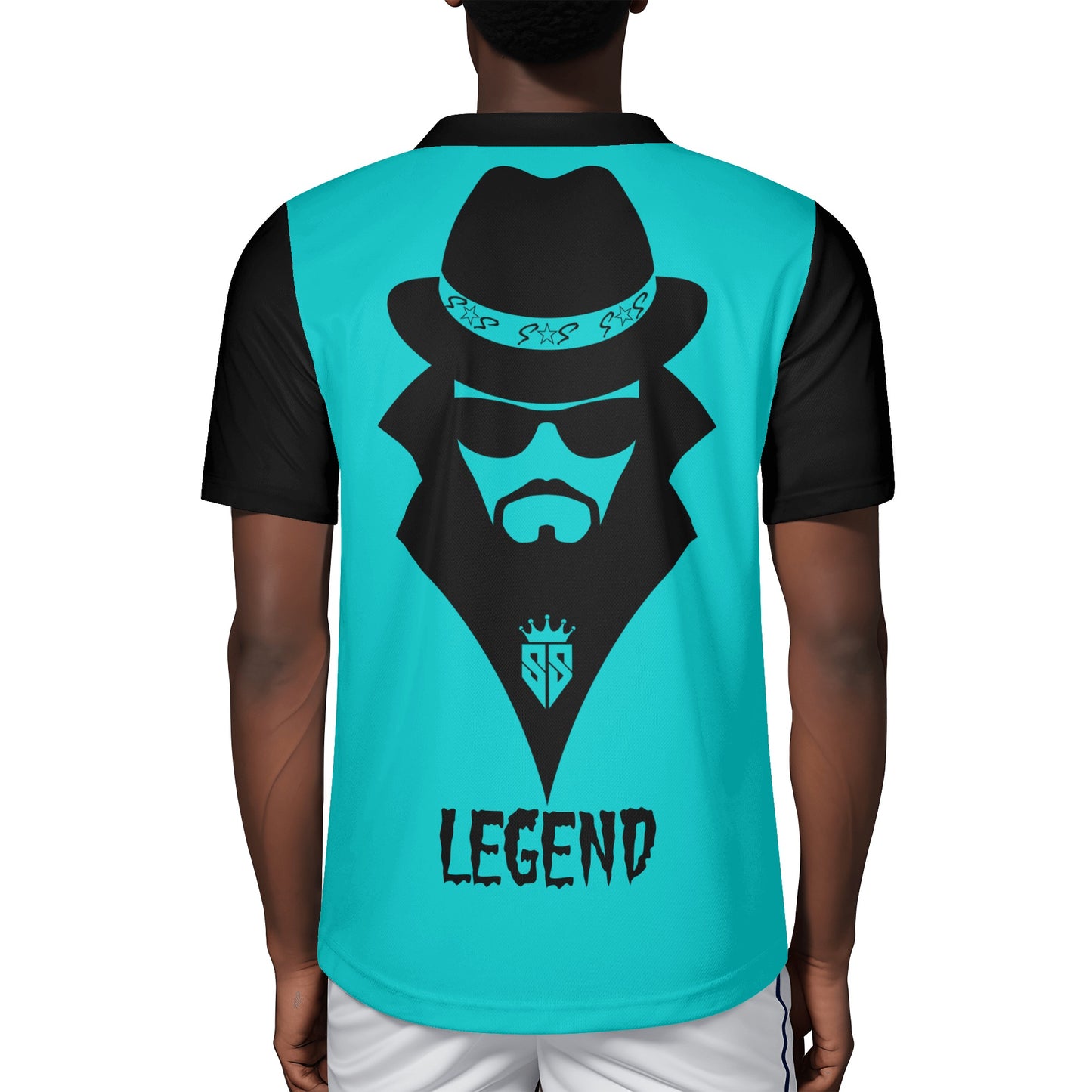 Trap Star Valley Legend 3.0 Mens Turquoise Rugby Jersey