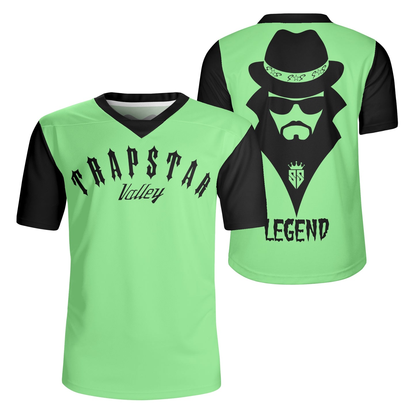 Trap Star Valley Legend 3.0 Mens Mint Green Rugby Jersey