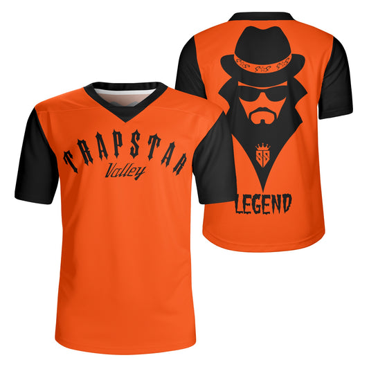 Trap Star Valley Legend 3.0 Mens Dark Orange Rugby Jersey