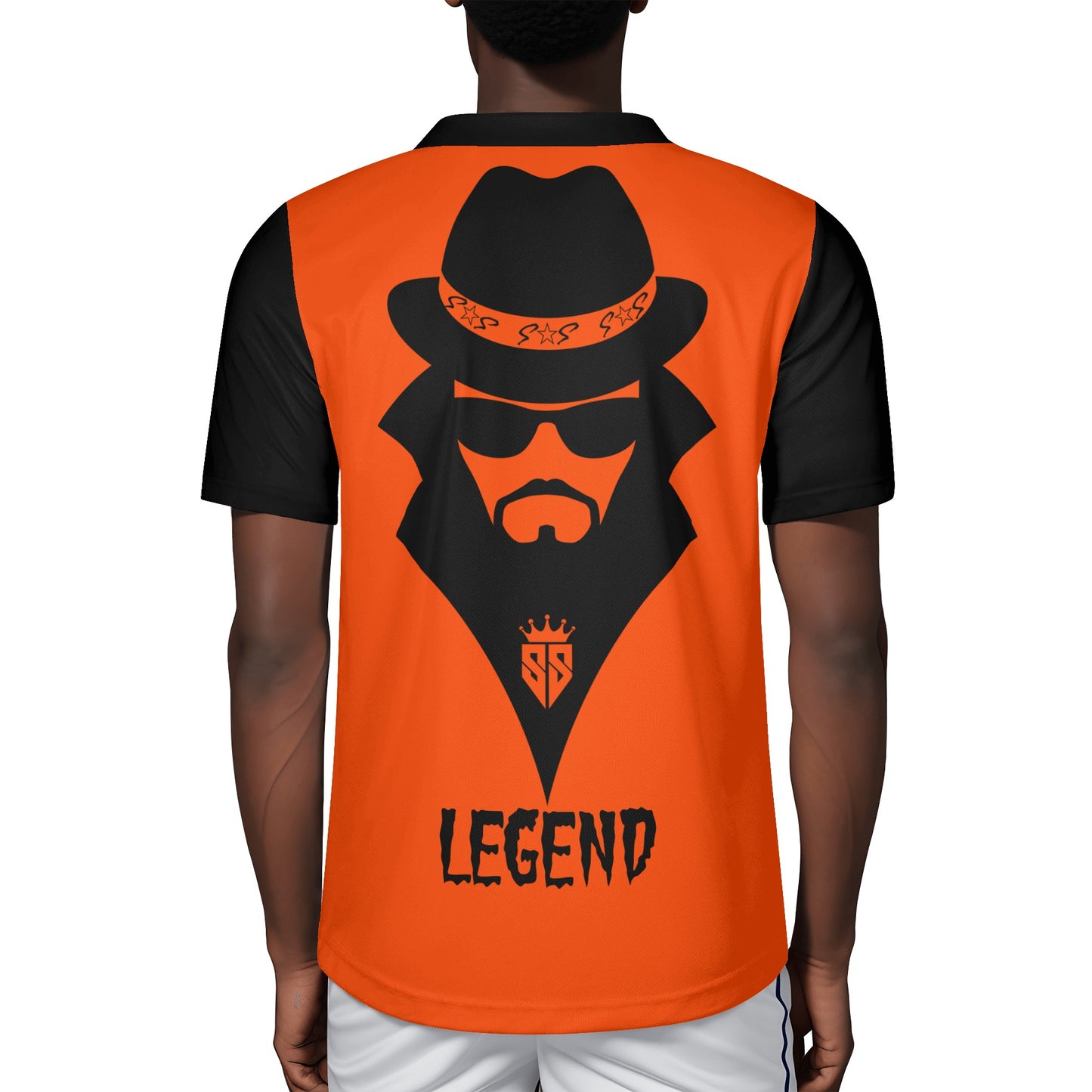 Trap Star Valley Legend 3.0 Mens Dark Orange Rugby Jersey