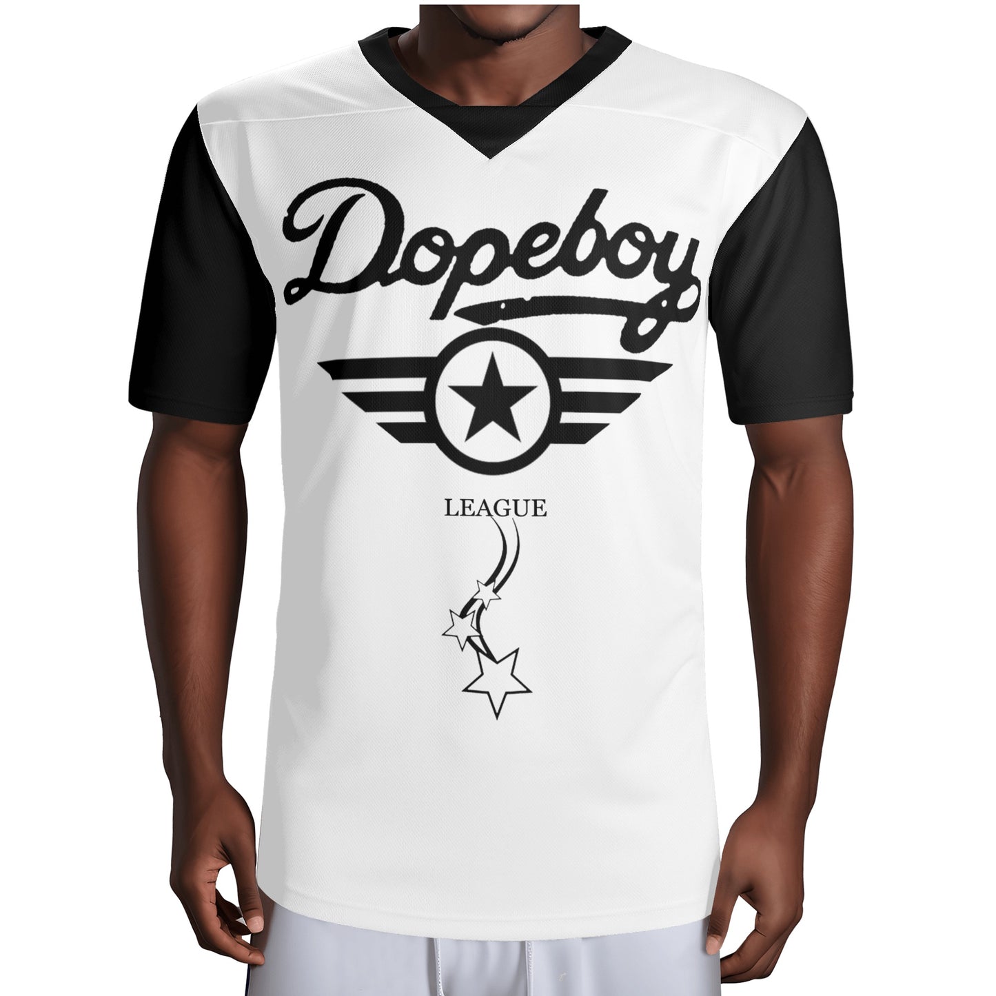 Dope Boy League Mens White  Rugby Jersey