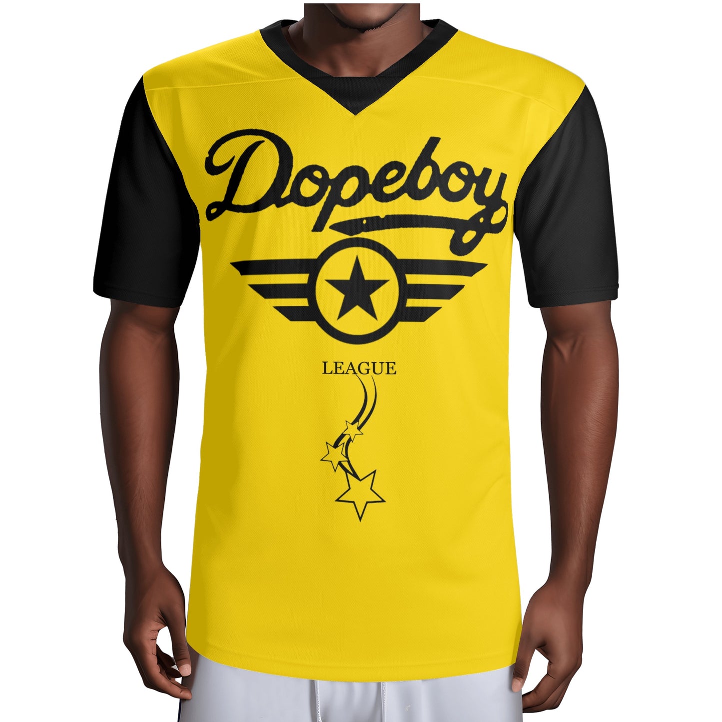 Dope Boy League Mens Rugby Gold Jersey