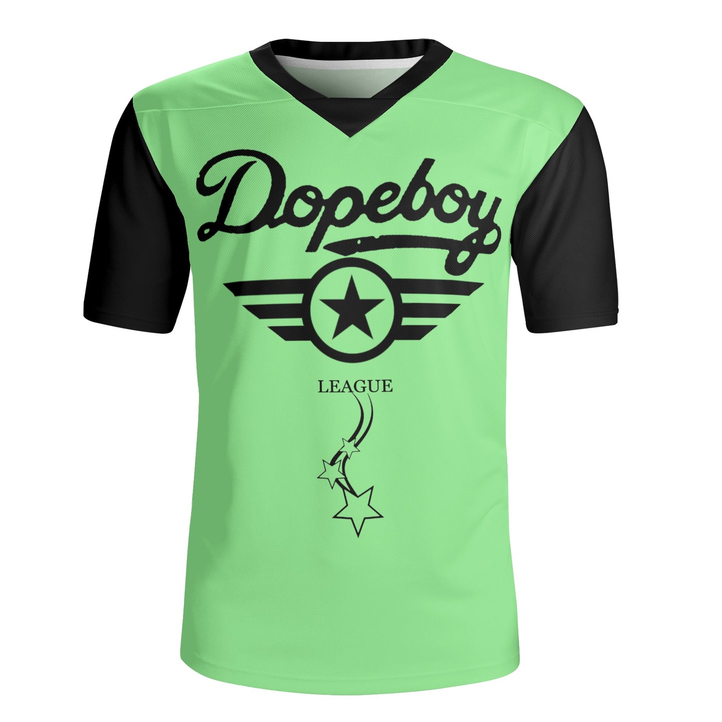 Dope Boy League Mens  Mint Green Rugby Jersey