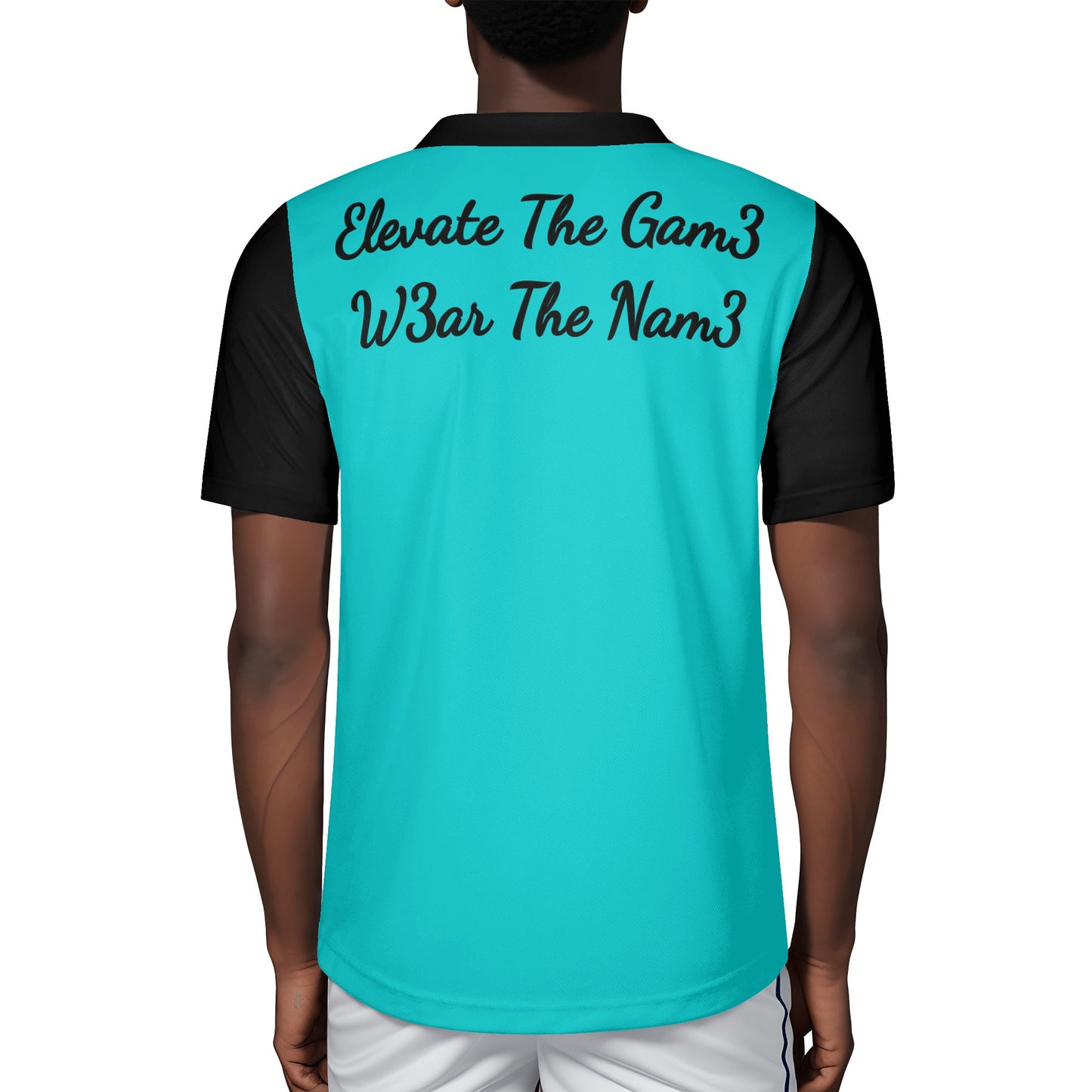 Dope Boy League Mens  Turquoise Rugby Jersey