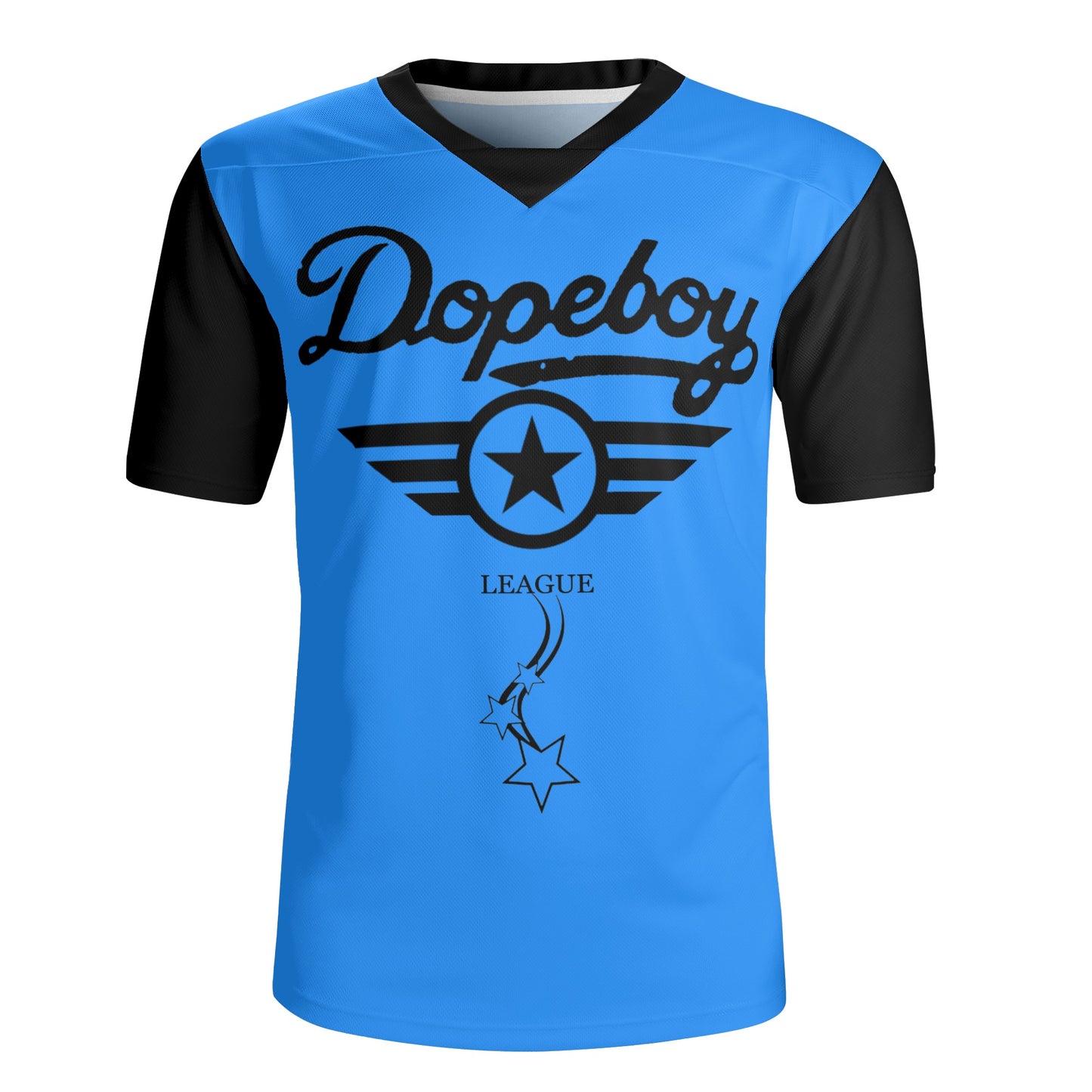 Dope Boy League Mens Blue Rugby Jersey